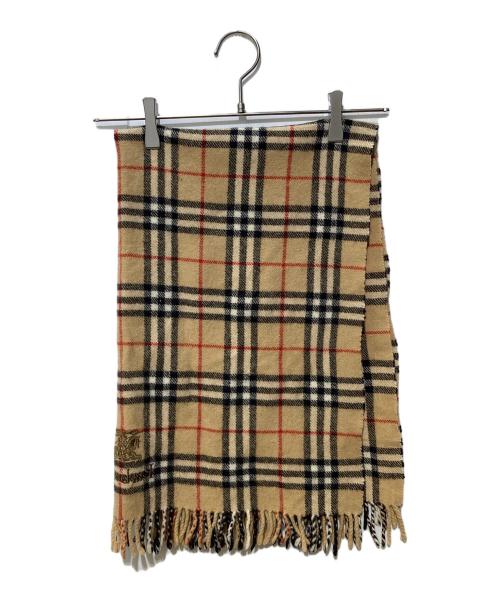 Burberry's（バーバリーズ）Burberry's (バーバリーズ) ノバチェックマフラー ベージュの古着・服飾アイテム