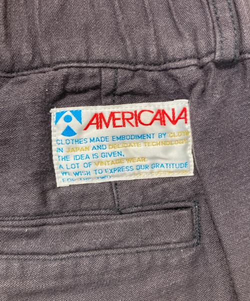 Americana（アメリカーナ）Americana (アメリカーナ) タックパンツ ブラック サイズ:Mの古着・服飾アイテム