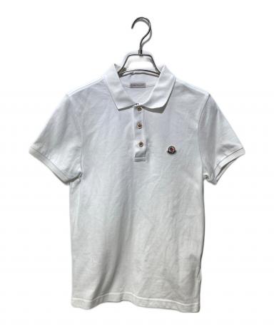 中古・古着通販】MONCLER (モンクレール) ポロシャツ ホワイト サイズ