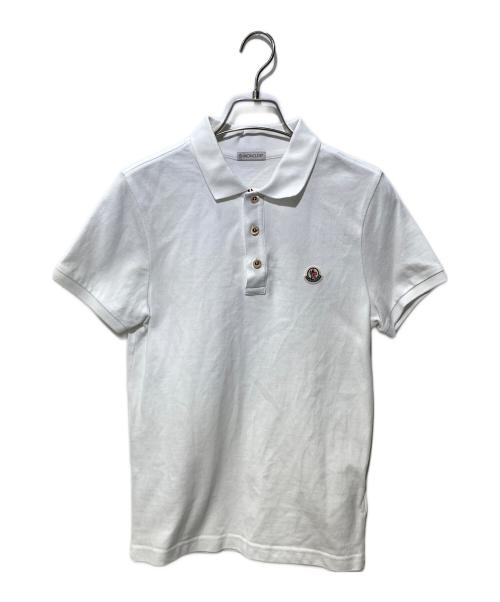 MONCLER（モンクレール）MONCLER (モンクレール) ポロシャツ ホワイト サイズ:XSの古着・服飾アイテム