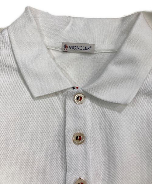 MONCLER（モンクレール）MONCLER (モンクレール) ポロシャツ ホワイト サイズ:XSの古着・服飾アイテム