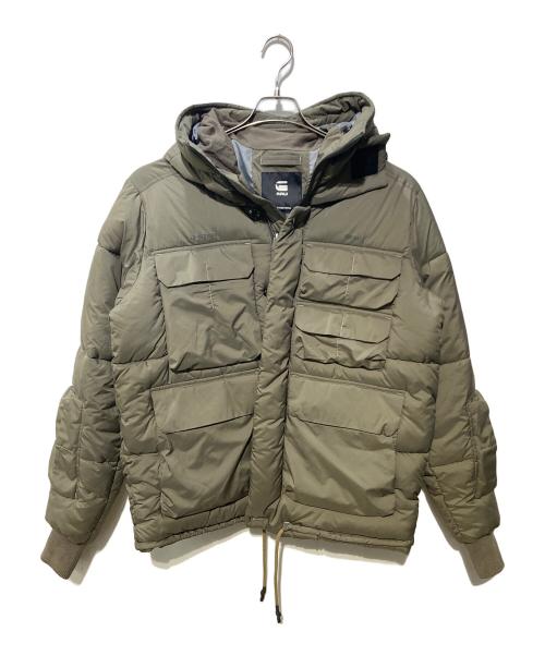 G-STAR RAW（ジースターロゥ）G-STAR RAW (ジースターロゥ) Field Hooded Puffer Jacket オリーブ サイズ:Ｍの古着・服飾アイテム