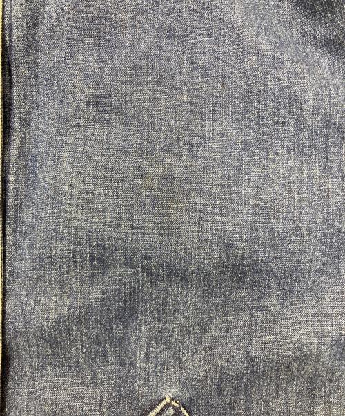 LAND'S END（ランズエンド）LAND'S END (ランズエンド) レザーカラ―デニムジャケット インディゴ サイズ:Ｓの古着・服飾アイテム