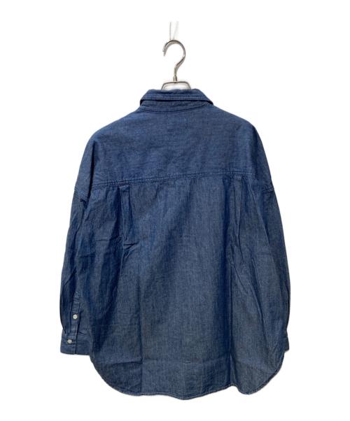 Q.anos（キュアノス）Q.anos (キュアノス) エンブレムシャツ インディゴ サイズ:FREEの古着・服飾アイテム