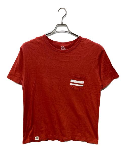 MOMOTARO JEANS（桃太郎ジーンズ）MOMOTARO JEANS (桃太郎ジーンズ) ポケットTシャツ レッド サイズ:XLの古着・服飾アイテム