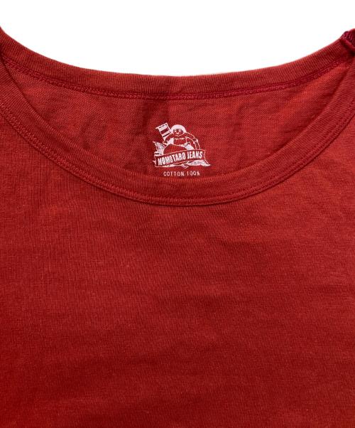 MOMOTARO JEANS（桃太郎ジーンズ）MOMOTARO JEANS (桃太郎ジーンズ) ポケットTシャツ レッド サイズ:XLの古着・服飾アイテム