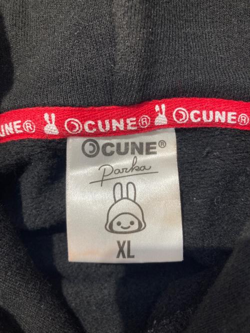 CUNE（キューン）CUNE (キューン) プルオーバーパーカー ブラック サイズ:XLの古着・服飾アイテム