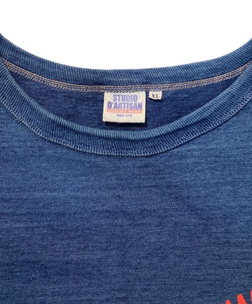 STUDIO D'ARTISAN（ステュディオダルチザン）STUDIO D'ARTISAN (ステュディオダルチザン) Tシャツ インディゴ サイズ:XLの古着・服飾アイテム
