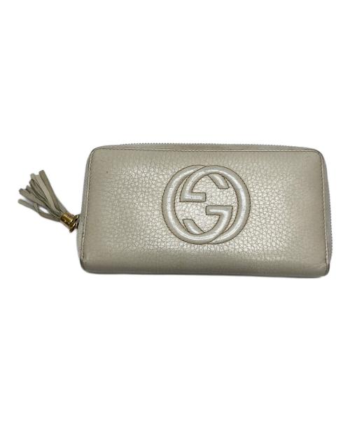 GUCCI（グッチ）GUCCI (グッチ) ソーホー　財布 ベージュの古着・服飾アイテム