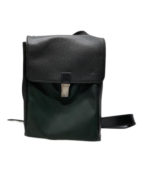 LOUIS VUITTON（ルイ ヴィトン）LOUIS VUITTON (ルイ ヴィトン) ショルダーバッグ ブラック×グリーンの古着・服飾アイテム