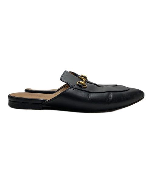 GUCCI（グッチ）GUCCI (グッチ) ホースビットミュール ブラック サイズ:37 1/2の古着・服飾アイテム