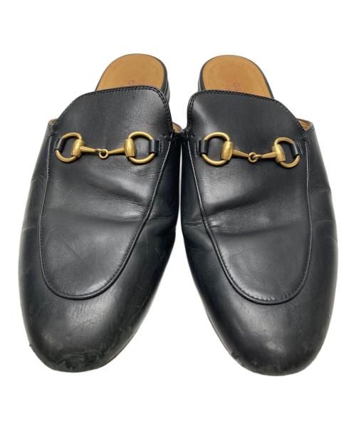 GUCCI（グッチ）GUCCI (グッチ) ホースビットミュール ブラック サイズ:37 1/2の古着・服飾アイテム
