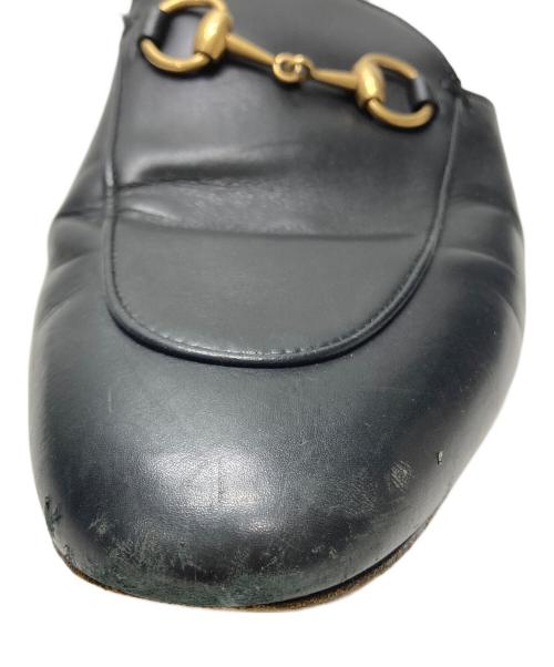 GUCCI（グッチ）GUCCI (グッチ) ホースビットミュール ブラック サイズ:37 1/2の古着・服飾アイテム