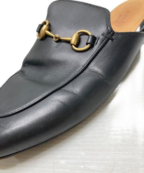 GUCCI（グッチ）GUCCI (グッチ) ホースビットミュール ブラック サイズ:37 1/2の古着・服飾アイテム