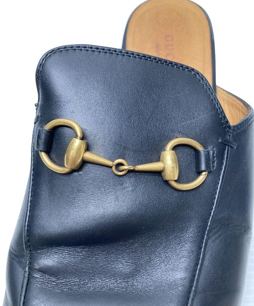GUCCI（グッチ）GUCCI (グッチ) ホースビットミュール ブラック サイズ:37 1/2の古着・服飾アイテム