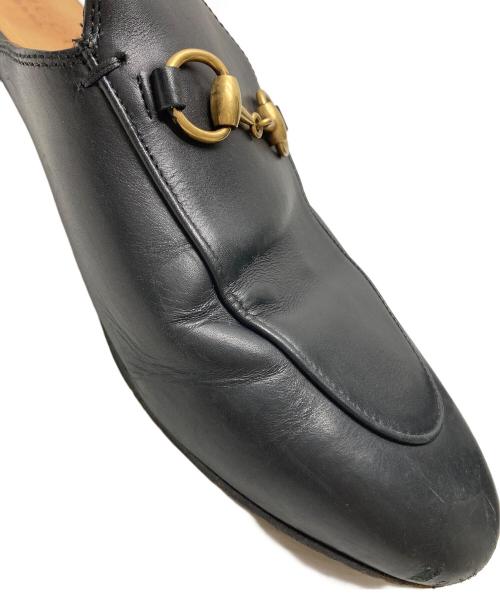 GUCCI（グッチ）GUCCI (グッチ) ホースビットミュール ブラック サイズ:37 1/2の古着・服飾アイテム
