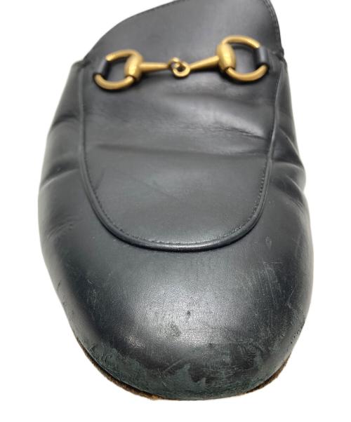 GUCCI（グッチ）GUCCI (グッチ) ホースビットミュール ブラック サイズ:37 1/2の古着・服飾アイテム