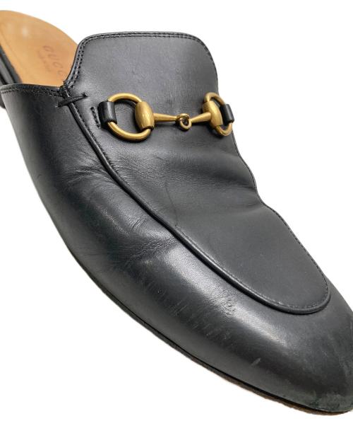 GUCCI（グッチ）GUCCI (グッチ) ホースビットミュール ブラック サイズ:37 1/2の古着・服飾アイテム