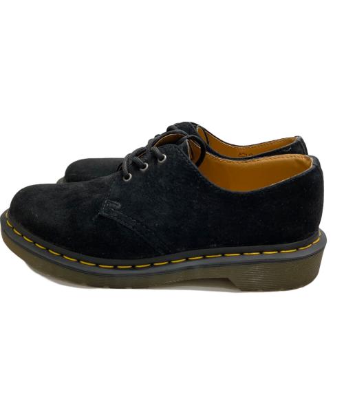 Dr.Martens（ドクターマーチン）Dr.Martens (ドクターマーチン) ３ホールスエードブーツ ブラック サイズ:23の古着・服飾アイテム