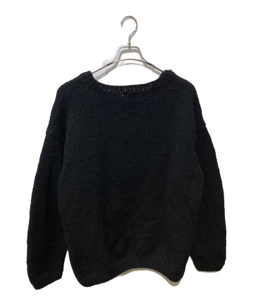 Mcmachan Woolen（マクマーンウーレン）Mcmachan Woolen (マクマーンウーレン) フラワーニット ブラック サイズ:記載無しの古着・服飾アイテム