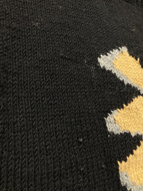 Mcmachan Woolen（マクマーンウーレン）Mcmachan Woolen (マクマーンウーレン) フラワーニット ブラック サイズ:記載無しの古着・服飾アイテム