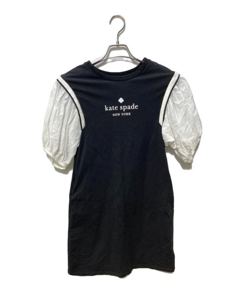 Kate Spade（ケイトスペード）Kate Spade (ケイトスペード) ワンピース ホワイト×ブラック サイズ:160の古着・服飾アイテム