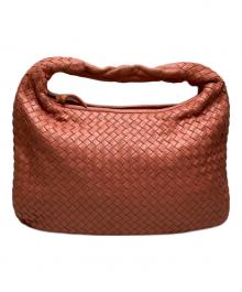BOTTEGA VENETA（ボッテガベネタ）の古着「イントレチャートホーボーワンショルダーバッグ」｜ピンク
