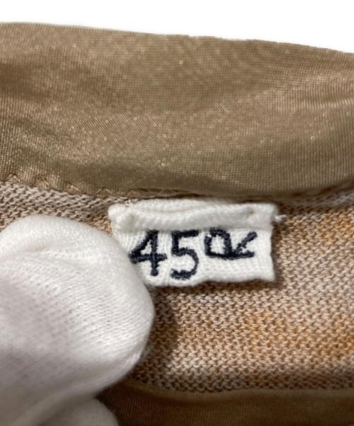 45R（フォーティファイブ・アール）45R (フォーティファイブ・アール) ノースリーブニット ベージュ サイズ:Freeの古着・服飾アイテム