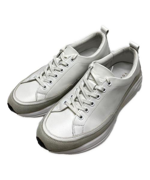 YOAK（ヨーク）YOAK (ヨーク) レザースニーカー ホワイト サイズ:25の古着・服飾アイテム