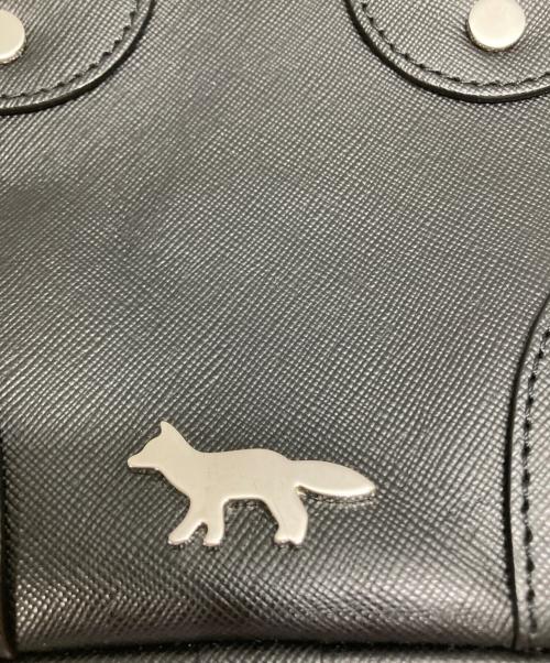 maison kitsune（メゾンキツネ）maison kitsune (メゾンキツネ) ブギー スモール トート クロスバッグ ブラックの古着・服飾アイテム