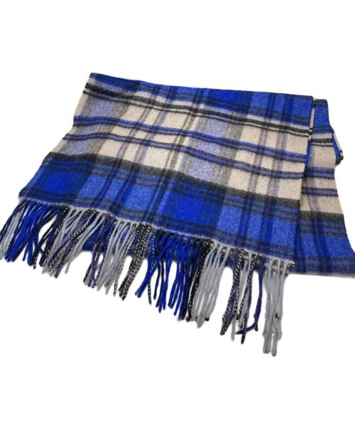 ADER error（アーダーエラー）ADER error (アーダーエラー) Revint Plaid Muffler ブルーの古着・服飾アイテム