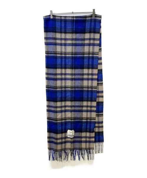 ADER error（アーダーエラー）ADER error (アーダーエラー) Revint Plaid Muffler ブルーの古着・服飾アイテム
