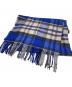ADER error (アーダーエラー) Revint Plaid Muffler ブルー：22000円