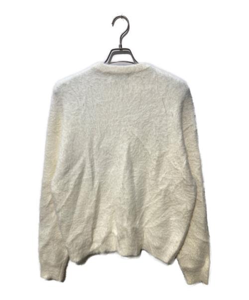 MUCENT（ムセント）MUCENT (ムセント) ロゴ刺繍ニット ホワイト サイズ:FREEの古着・服飾アイテム
