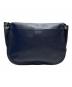 LONGCHAMP (ロンシャン) レザーショルダーバッグ ネイビー：13000円