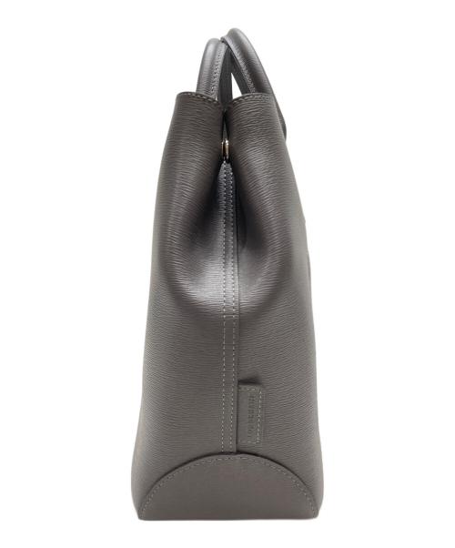 LONGCHAMP（ロンシャン）LONGCHAMP (ロンシャン) レザートートバッグ グレーの古着・服飾アイテム