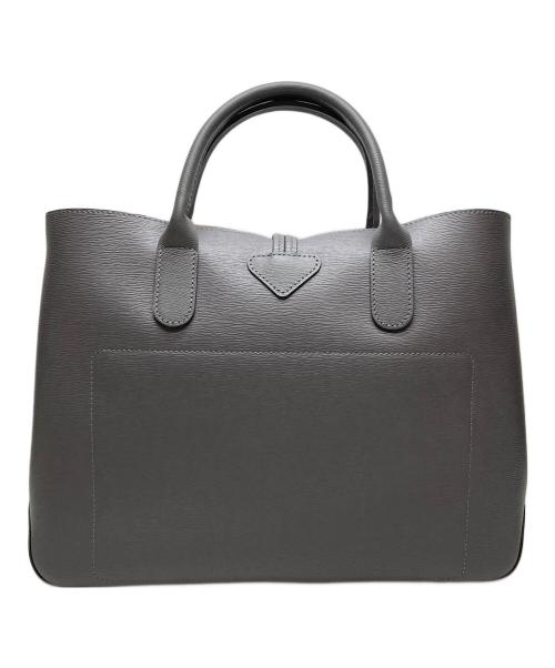 LONGCHAMP（ロンシャン）LONGCHAMP (ロンシャン) レザートートバッグ グレーの古着・服飾アイテム