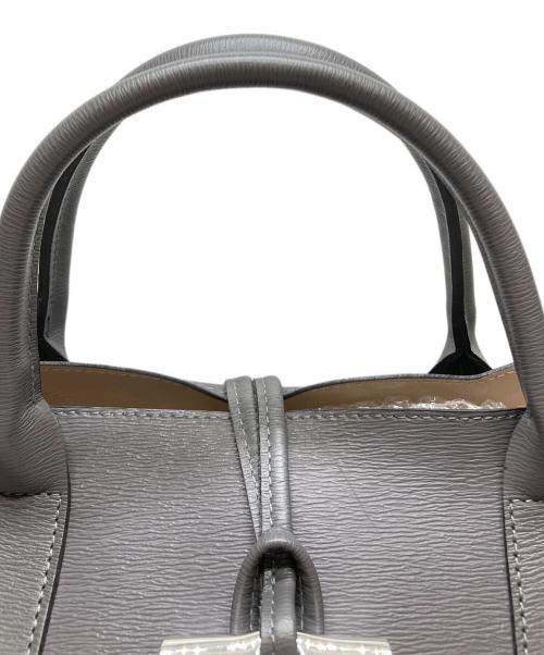 LONGCHAMP（ロンシャン）LONGCHAMP (ロンシャン) レザートートバッグ グレーの古着・服飾アイテム