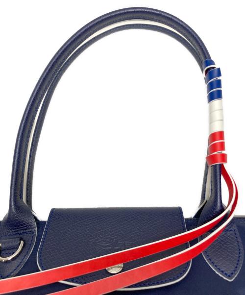 LONGCHAMP（ロンシャン）LONGCHAMP (ロンシャン) ナイロントートバッグ ネイビーの古着・服飾アイテム