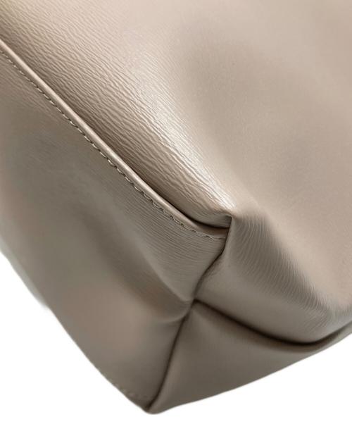LONGCHAMP（ロンシャン）LONGCHAMP (ロンシャン) レザートートバッグ ベージュの古着・服飾アイテム