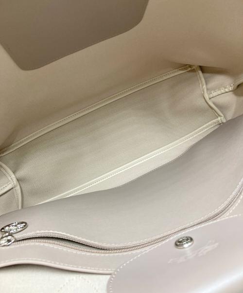 LONGCHAMP（ロンシャン）LONGCHAMP (ロンシャン) レザートートバッグ ベージュの古着・服飾アイテム