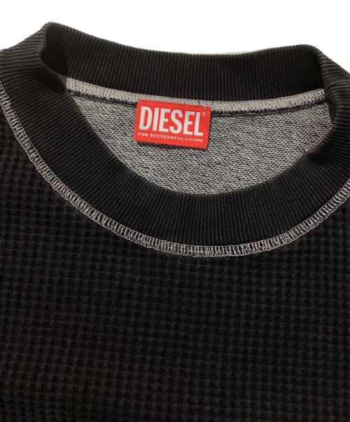 DIESEL（ディーゼル）DIESEL (ディーゼル) プルオーバートップ ブラック サイズ:Mの古着・服飾アイテム