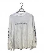 Hysteric Glamourヒステリックグラマー）の古着「HYS ROCKカットソー」｜ホワイト