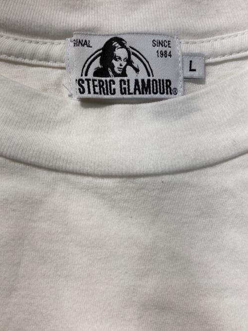 Hysteric Glamour（ヒステリックグラマー）Hysteric Glamour (ヒステリックグラマー) HYS ROCKカットソー ホワイト サイズ:Lの古着・服飾アイテム