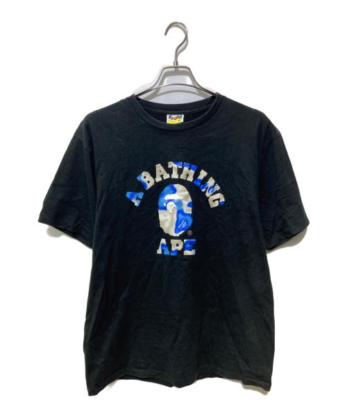A BATHING APE（アベイシングエイプ）A BATHING APE (アベイシングエイプ) プリントTシャツ ブラック サイズ:XLの古着・服飾アイテム