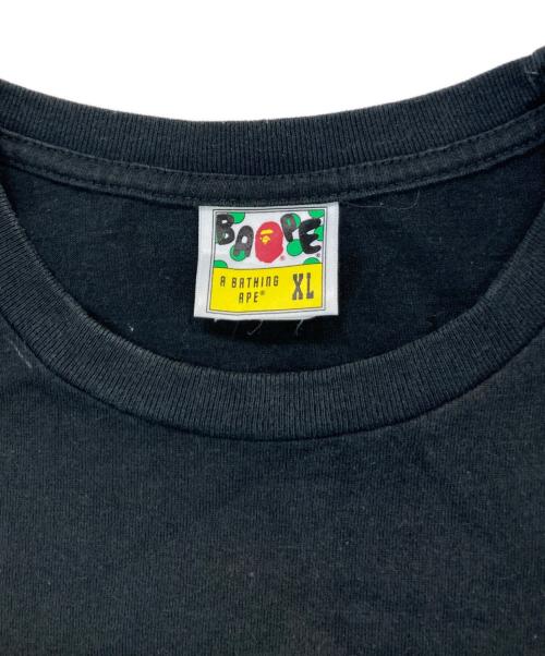 A BATHING APE（アベイシングエイプ）A BATHING APE (アベイシングエイプ) プリントTシャツ ブラック サイズ:XLの古着・服飾アイテム