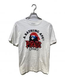 A BATHING APE（アベイシングエイプ）の古着「APE PIRATE TEE」｜ホワイト