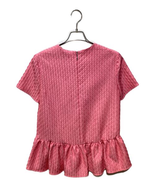 MSGM（エムエスジーエム）MSGM (エムエスジーエム) ペプラムブラウス ピンク サイズ:40の古着・服飾アイテム
