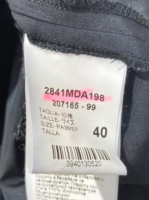 MSGM（エムエスジーエム）MSGM (エムエスジーエム) フロントリボンノースリーブワンピース ブラック サイズ:40の古着・服飾アイテム