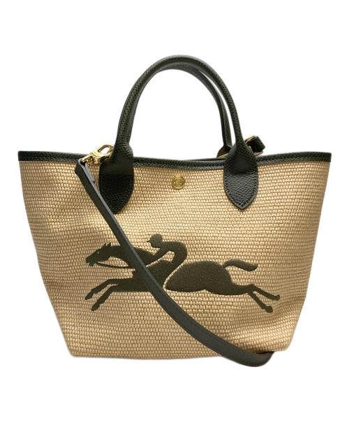 LONGCHAMP（ロンシャン）LONGCHAMP (ロンシャン) LE PANIER PLIAGE ベージュの古着・服飾アイテム